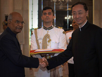 On August 28, 2019, His Excellency Mr. Sun Weidong, the Ambassador-designate of the People's Republic of China, formally presented his credentials to the President of India, Shri Ram Nath Kovind, at a ceremony held at Rashtrapati Bhavan