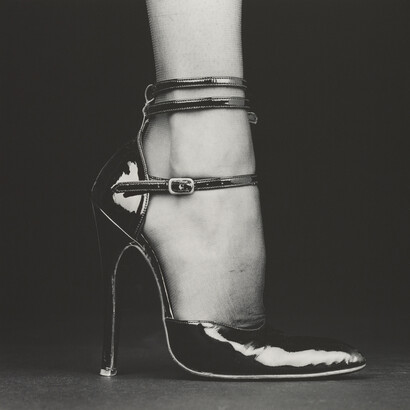 Robert Mapplethorpe (1946-1989), Melody (Shoe), 1987, gelatin silver print, 48.9 × 49.2 cm. Gift of The Robert Mapplethorpe Foundation to the J. Paul Getty Trust and the Los Angeles County Museum of Art. © Robert Mapplethorpe Foundation. Used by permission.
