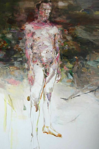 Edwige Fouvry, Grand Nu, 2013 I Oil on canvas I 78 x 59 inches