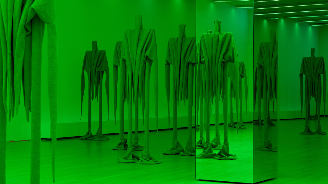 Sandra Mujinga, Skin to skin, exhibition view. Courtesy of Stedelijk Museum