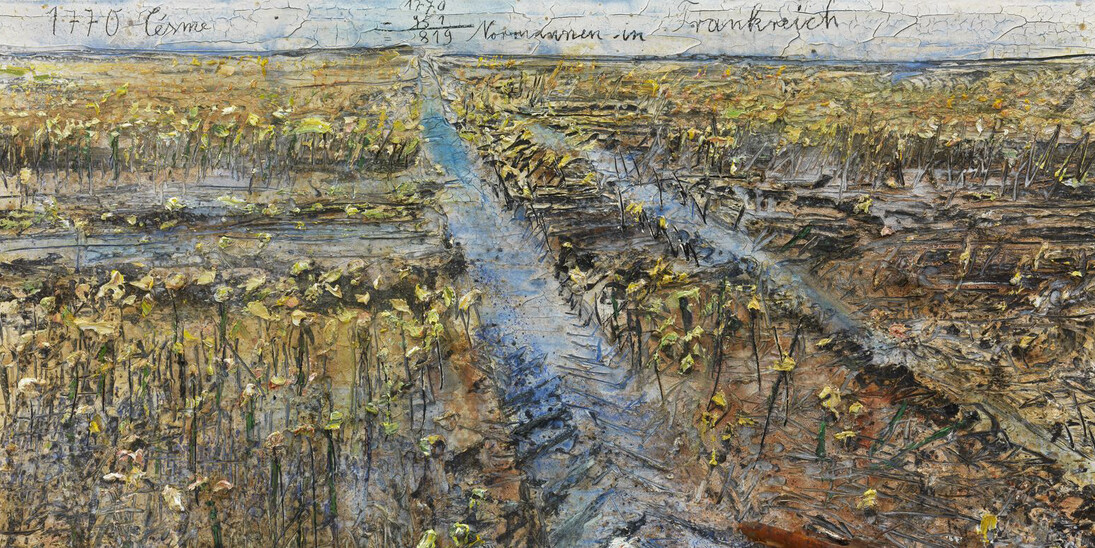 Anselm Kiefer, for Velimir Khlebnikov. Courtesy of State Hermitage Museum