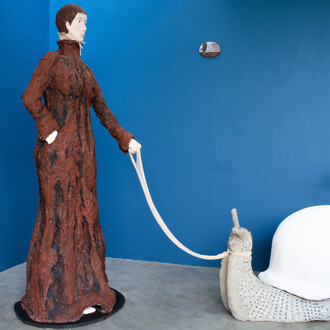 Ana López, Cara y Caracol (una historia de amor), vista de exhibición. Cortesía de Colección Amalita