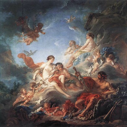 Francois Boucher. Efesto e Venere