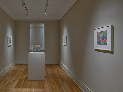 Blanche Lazzell, White-line color wsoodcuts, exhibition view. Courtesy of Craig Starr Gallery