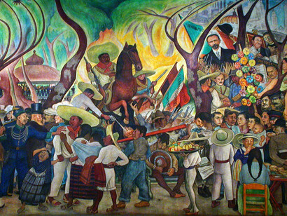 Diego Rivera, Sueño de una tarde dominical en la Alameda Central (detalle derecha)
