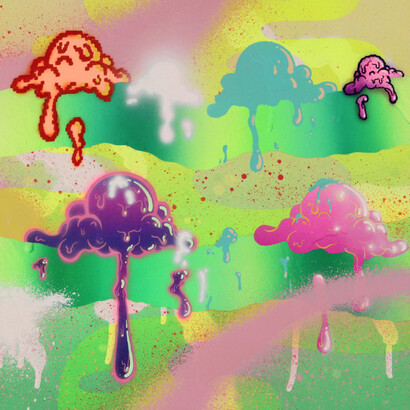 Buff Monster, Untitled, 2018, 18x18 in.