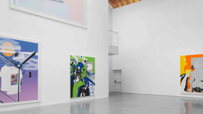 Joe Bradley, Oscar Tuazon, Michael Williams. Courtesy of Brant Foundation