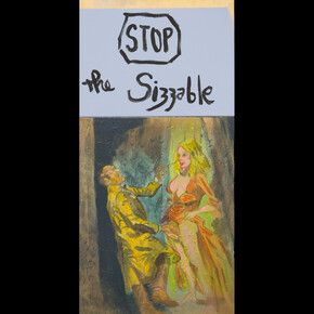 Archie Rand and Bob Holman, Stop the Sizzable, 2017. Courtesy of Freight + Volume