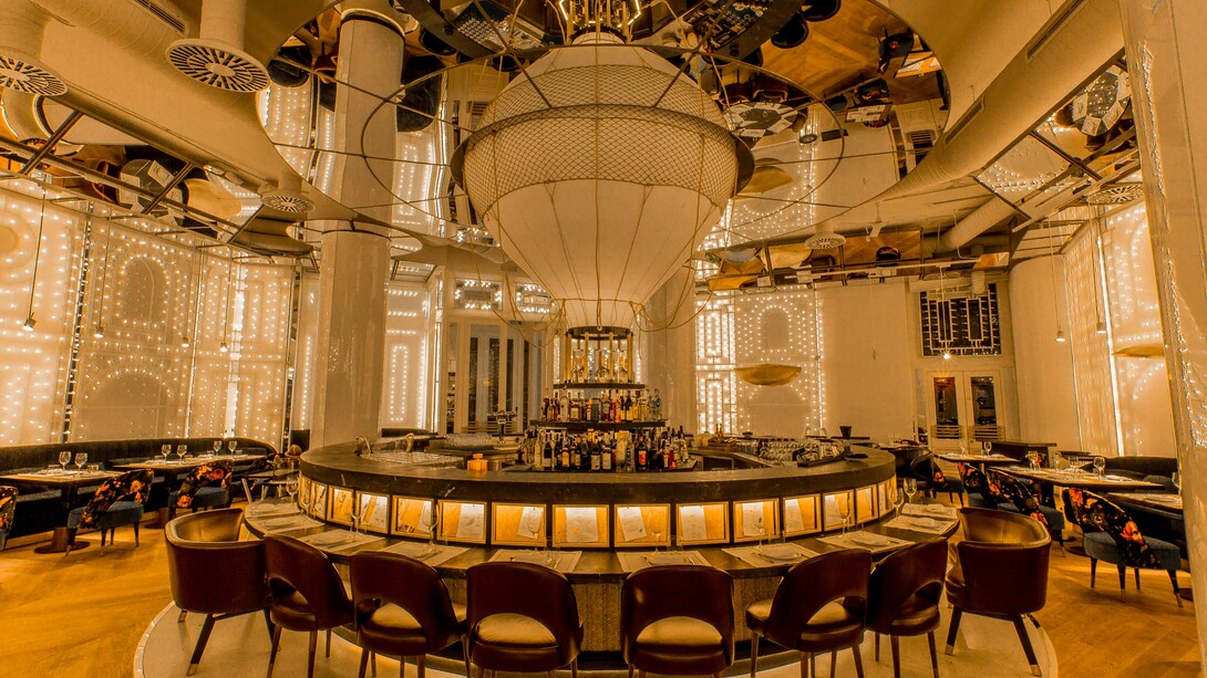 Toda la decoración del BiBo es una sofisticada oda a la Feria de Málaga 