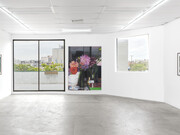Juliana Halpert and Parker Ito, Au Jus, 2023, installation view, photo by Paul Salveson. Courtesy of Bel Ami Gallery