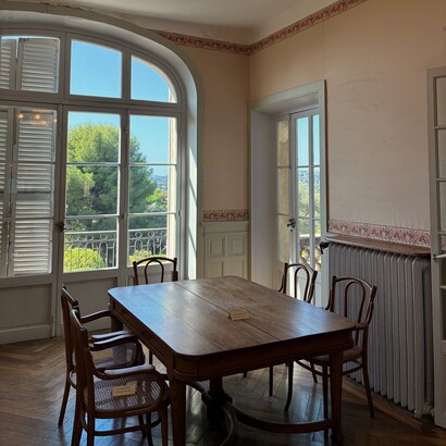 Sala da pranzo, casa-museo di Renoir a Les Collettes, Cagnes-sur-Mer, Francia. Foto di Flavius Roversi