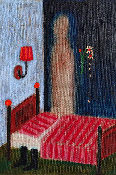 Linda Meli, Raging river I (detail), 2025. Courtesy of Museum Franz Gertsch