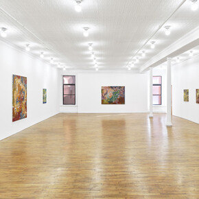 Yirui Fang, Even when the gods lose their will, the afterglow remains, exhibition view. Courtesy of Tara Downs