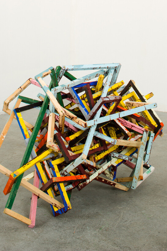 Philippe Richard, Noeud, 2014, acrylique sur bois, dimensions variables, Crédit photo Marc Plantec