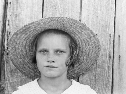 Walker Evans, Lucille Burroughs, daughter of a cotton sharecropper, Hale County, Alabama, 1936. Courtesy of Krakow Witkin Gallery