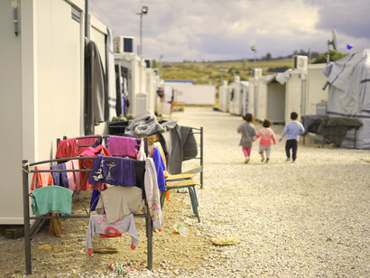 Refugio para inmigrantes cerca de la frontera con Estados Unidos