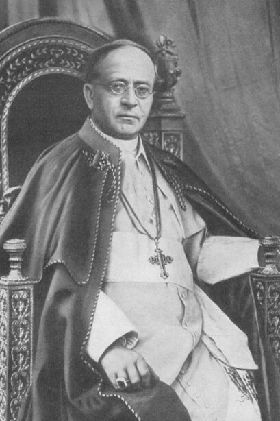 Pope Pius XI (Italian: Pio XI; born Ambrogio Damiano Achille Ratti; 31 May 1857 – 10 February 1939) served as head of the Catholic Church from 6 February 1922 until his death in February 1939. He was also the first sovereign of Vatican City following its creation on 11 February 1929