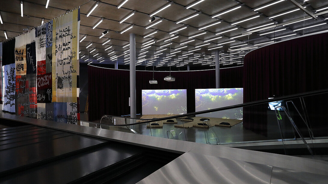 Freeing the voice, exhibition view. Courtesy of Kunsthaus Graz