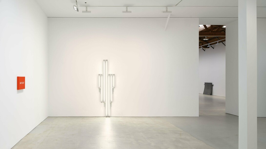 Installation view, Flavin, Judd, Kawara, LeWitt, Palermo, Ryman, Sandback, Serra, David
Zwirner, Los Angeles, February 28–March 30, 2024,
Photo by Elon Schoenholz. Courtesy David Zwirner