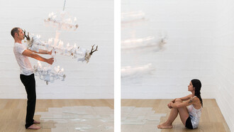 Time, Penzo+Fiore, 2018, performance. Courtesy galleria massimodeluca, foto opfot.com