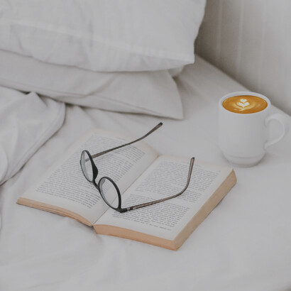 An open book: reading is a great hobby to clear the mind