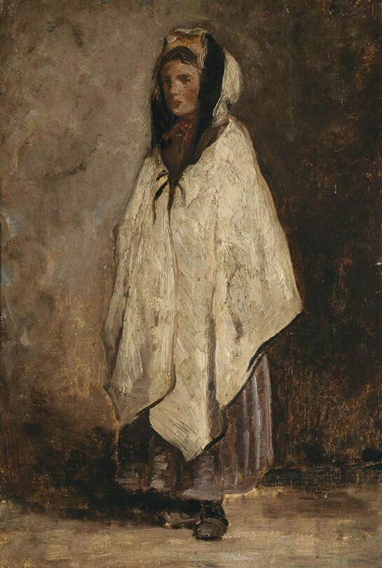 Nathaniel Hone II, 1831-1917, A Girl in a White Shawl, c.1857, Photo © National Gallery of Ireland