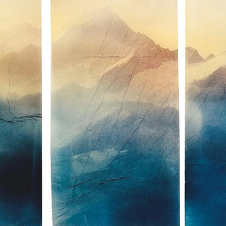 Joost Vandebrug, 26-30 triptych, from moment in time (detail), 2026. Courtesy of Bildhalle Gallery