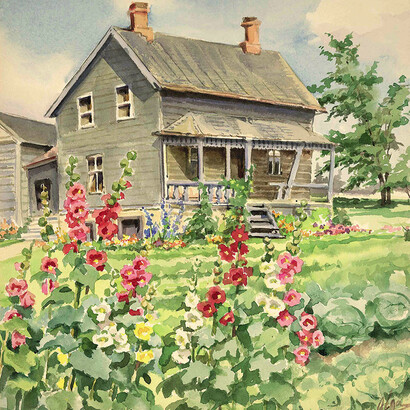 Watercolors by the Grand Duchess Olga Alexandrovna Romanova. Courtesy of New Tretyakov Gallery