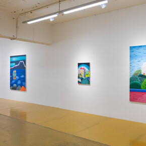 Fares Thabet, A sky on your pillow, exhibition view. Courtesy of Gallery Exit 