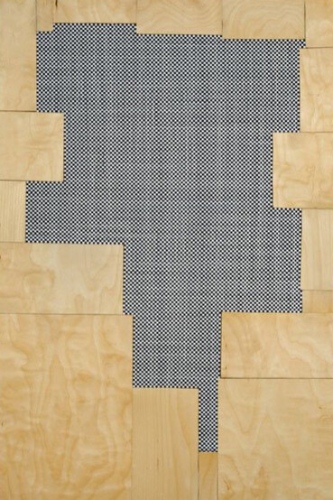 Ken Weathersby, “205,” 2012, Acrylic and graphite on linen, wood, 30 x 24 inches