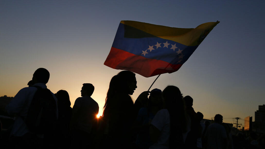 Manifestación de protesta en Venezuela