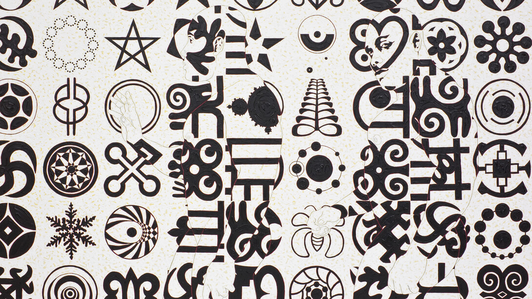 Owusu-Ankomah, Microcron begins no.16, 2013. Courtesy of October Gallery. Photo by Joachim Fliegner