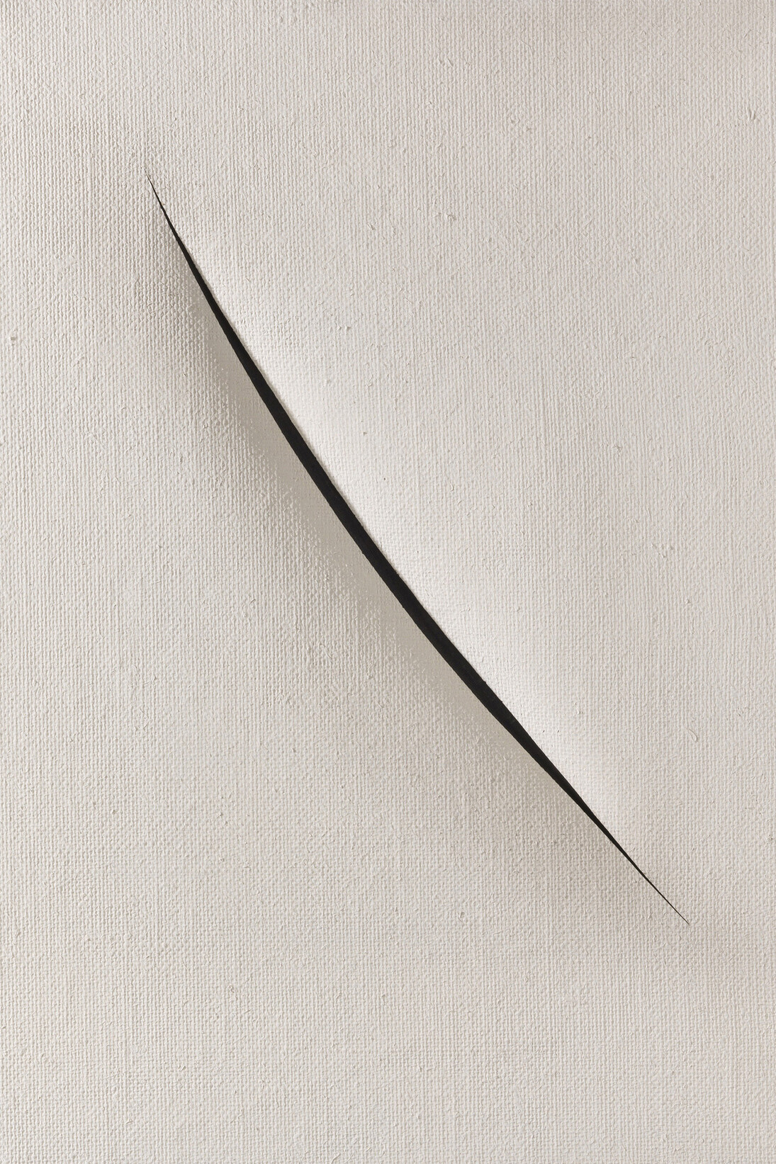 Lucio Fontana, Concetto Spaziale. Attesa, 1960, Water-based paint on canvas , 81 x 65 cm / 31.8 x 25.5 in 