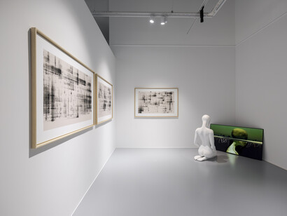 Installation view of ID.exe / the human patch, solo exhibition by Ecem Dilan Köse, Art On Istanbul, 2025. Photo © Kayhan Kaygusuz, courtesy of the artist and Art On Istanbul