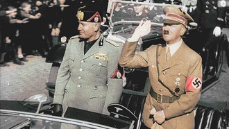 1938, Benito Mussolini e Adolf Hitler
