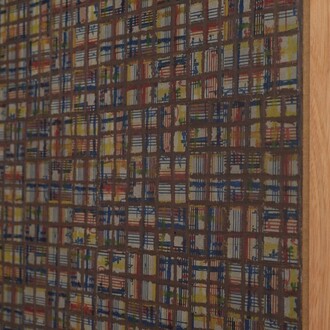 McArthur Binion, visual:ear (detail), 2023. Courtesy of the artist and Gray Gallery