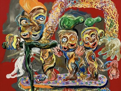 Cristiano Mangovo, Artwork (detail) © Cristiano Mangovo. Courtesy of Allouche Gallery and the artist.
