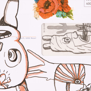 Eddie Hara, Postcards from the Alps (detail), 2008. Courtesy of Sin Sin Fine Art