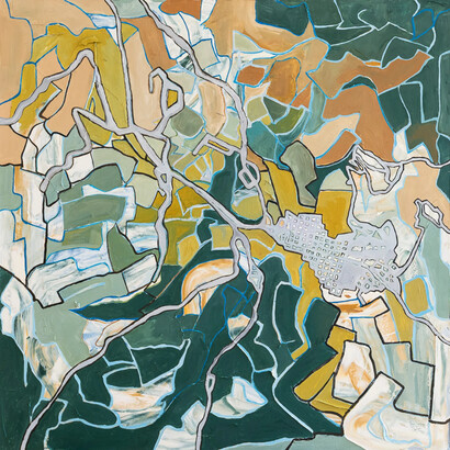 Lisa Kinzelberg, Aspen from a bird's eye view, 2025. Courtesy of Casterline|Goodman Gallery