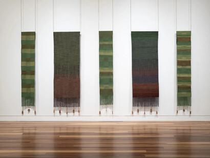 Caroline McQuarrie, The land, again, exhibition view. Courtesy of Jhana Millers Gallery