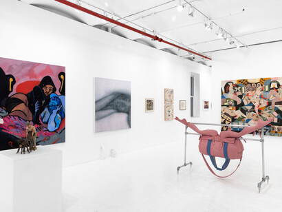 Various artists, Erotic city, exhibition view. Courtesy of Eric Firestone Gallery