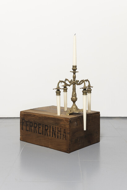 Arturo Comas, Untitled (candelabrum + ferreirinha), 2026. Courtesy of Galeria Nave © Arturo Comas