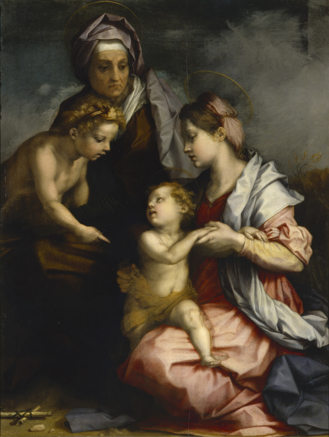 Andrea del Sarto (1486–1530) The Medici Holy Family (detail), 1529 Oil on panel 55 1/8 x 40 15/16 inches Palazzo Pitti, Galleria Palatina, Florence, by permission of the Ministero dei beni e delle attività culturali e del turismo