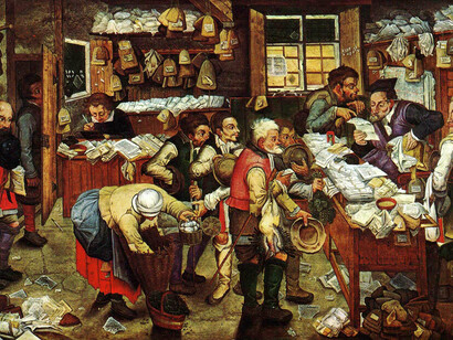 «El recaudador de impuestos», Pieter Brueghel el Joven