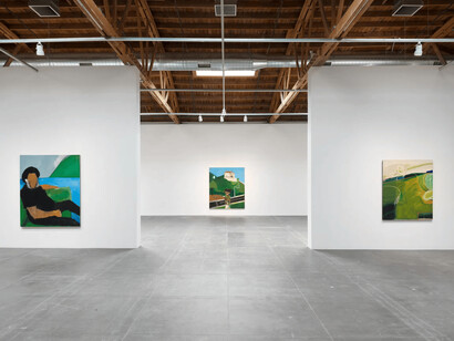 James Jarvaise and Henry Taylor, Sometimes a straight line has to be crooked, exhibition view. Courtesy of Hauser & Wirth Gallery