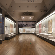 Waves of valor: calligraphies amd manuscripts from the years of the first Sino-Japanese War, exhibition view. Courtesy of the Tsinghua University Art Museum