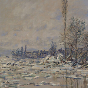 Claude Monet, The break-up of the Iice, France, 1880. Courtesy of Calouste Gulbenkian Museum 