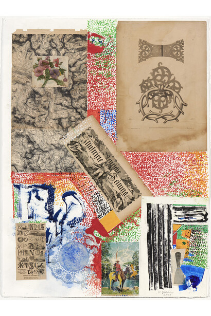 Robert Hudson
Mounty
2018
acrylic, charcoal, and collage on paper
30 x 22 inches
