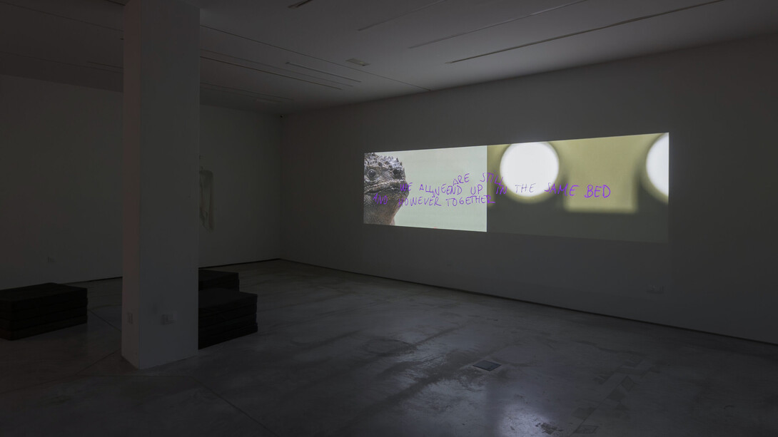 Lara y Noa Castro Lema, vista de exhibición. Cortesía de la Galería Rosa Santos