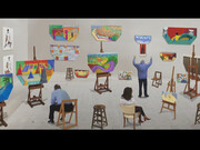 iPhone and iPad drawings. Courtesy of Annely Juda Fine Art